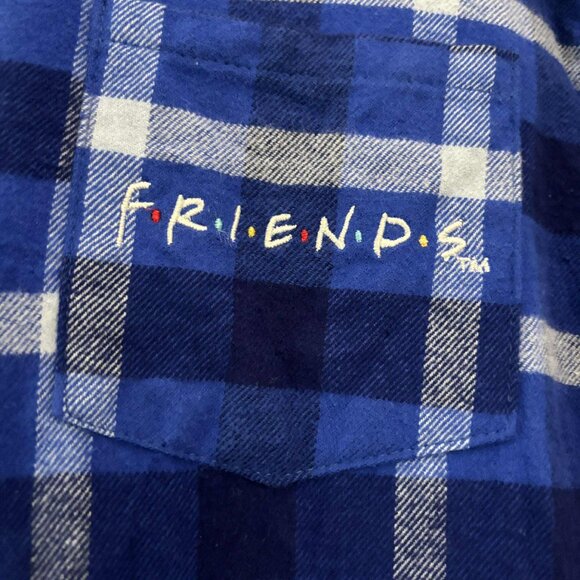 NWOT Cakeworthy x Friends Ross Long Sleeve Flannel Plaid Shirt Women S/P - Picture 4 of 6